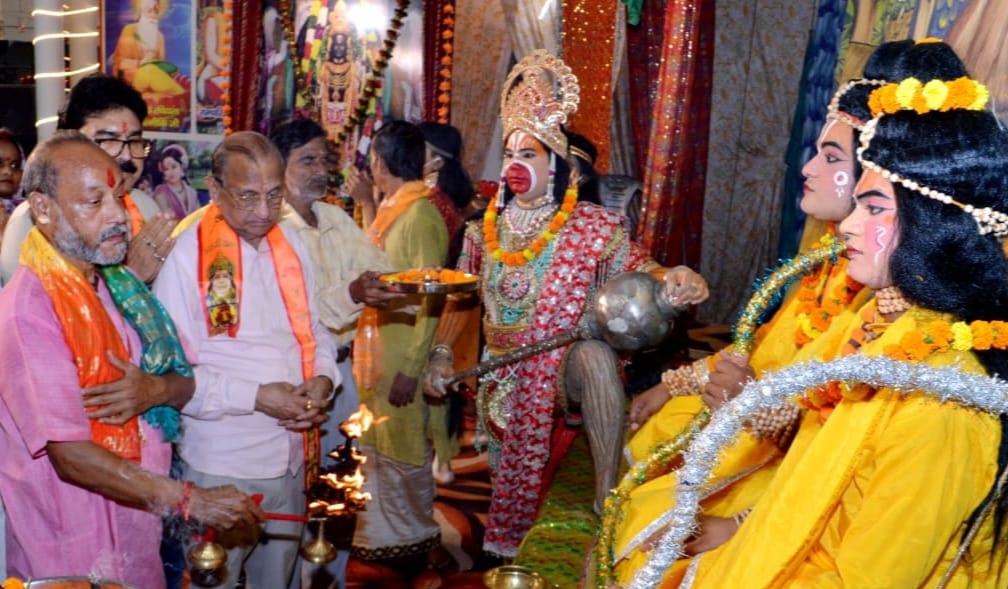 रामलीला नवीन प्रसंग, आकर्षक दृश्यों एवं सुमधुर संगीत सहित मनमोहक मंचन