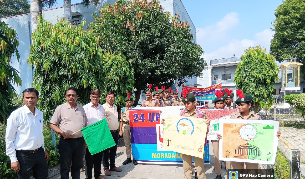 अंतरराष्ट्रीय अहिंसा दिवस के अवसर पर राष्ट्रीय कैडेट कोर के स्वयंसेवकों ने निकाली प्रभात फेरी 