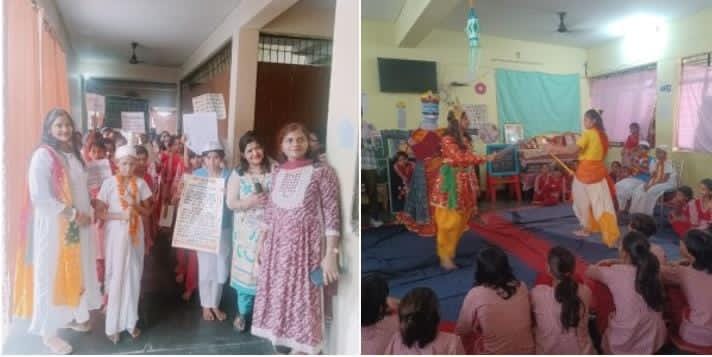 बालिका गृह में बच्चों को महात्मा गांधी और लाल बहादुर शास्त्री जी की जयंती पर उनकी जीवनी से कराया अवगत