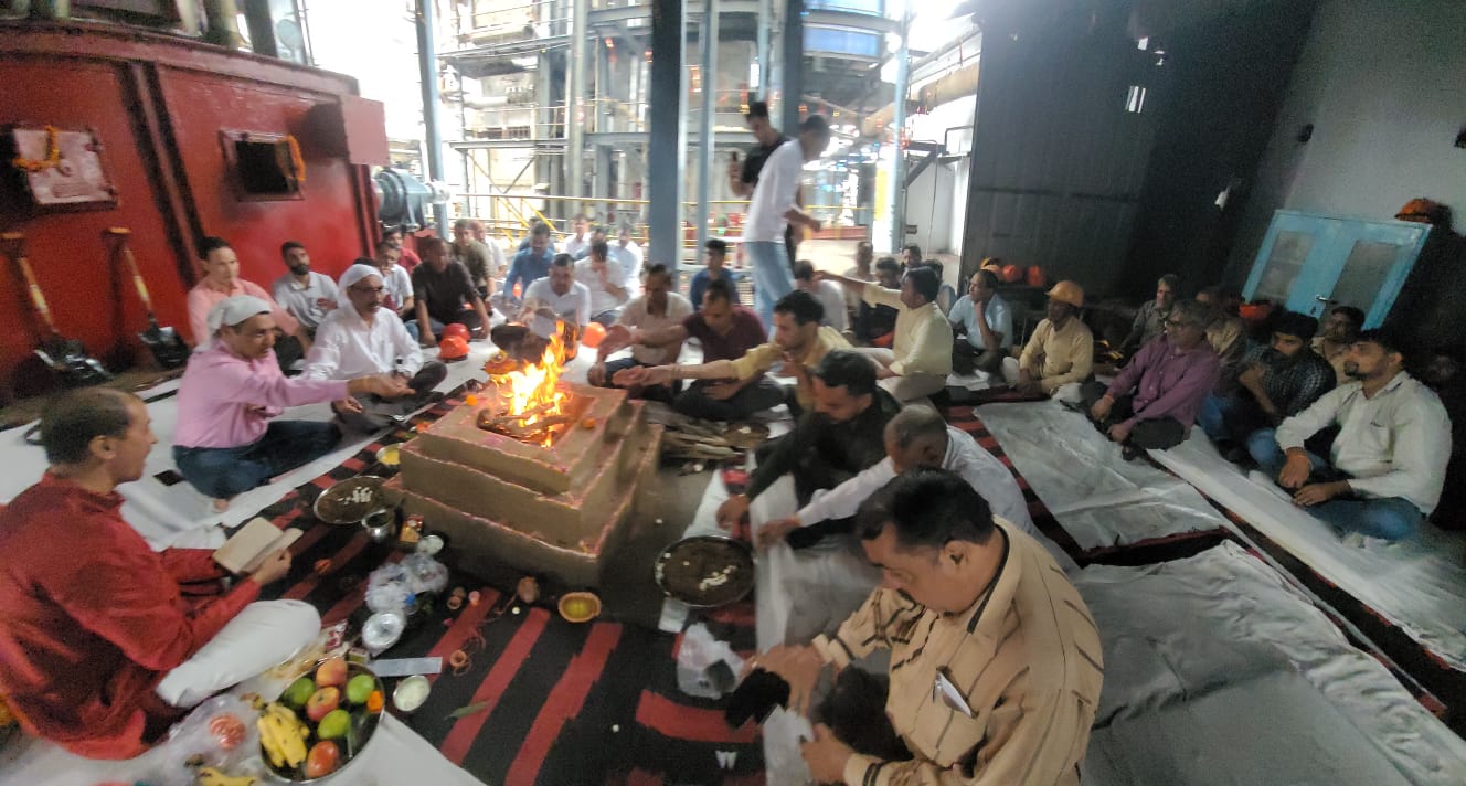 धामपुर बायो ऑर्गेनिक्स शुगर मिल में बॉयलर पूजन सम्पन्न, मिल के संचालन की हुई शुरुआत