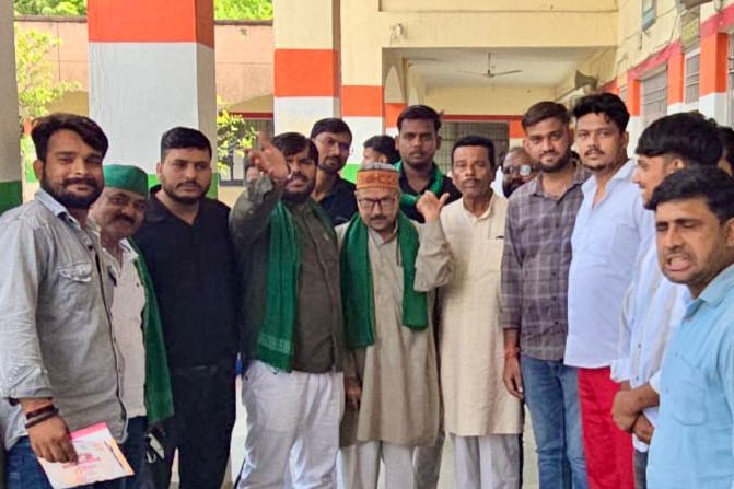 धान चोरी प्रकरण में हलधर किसान यूनियन कार्यकताओं ने की कार्यवाही की मांग 