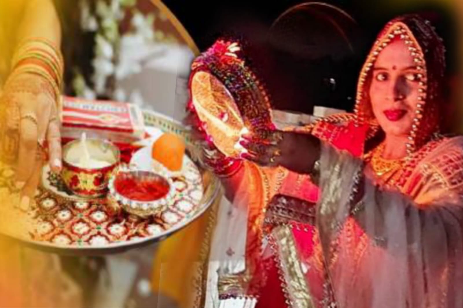 चांद को देख महिलाओं ने हर्ष उल्लास के साथ खोला करवाचौथ का व्रत