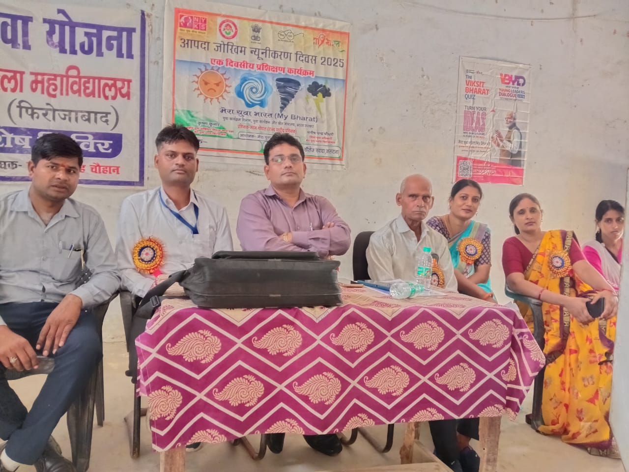 मेरा युवा भारत ने आपदा जोखिम हेतु दिया प्रशिक्षण