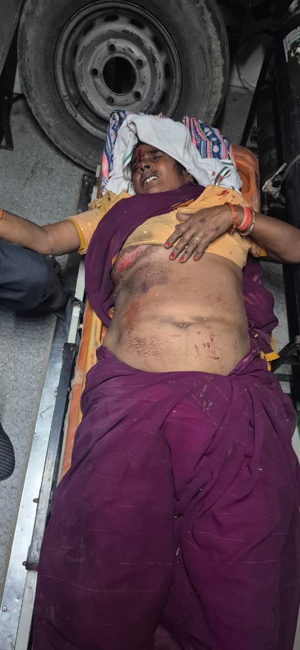 भाई दूज कर लौट रही महिला बाइक से गिरकर घायल