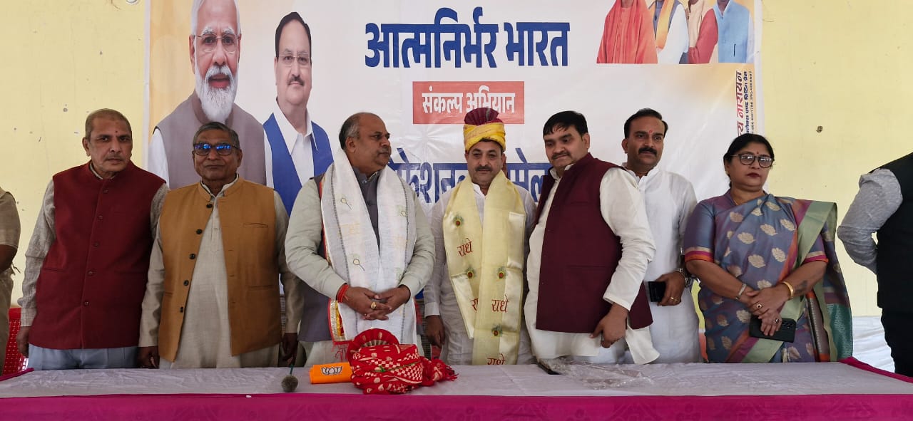 भाजपा द्वारा आत्मनिर्भर भारत अभियान के अंतर्गत प्रबुद्ध सम्मेलन का हुआ आयोजन 