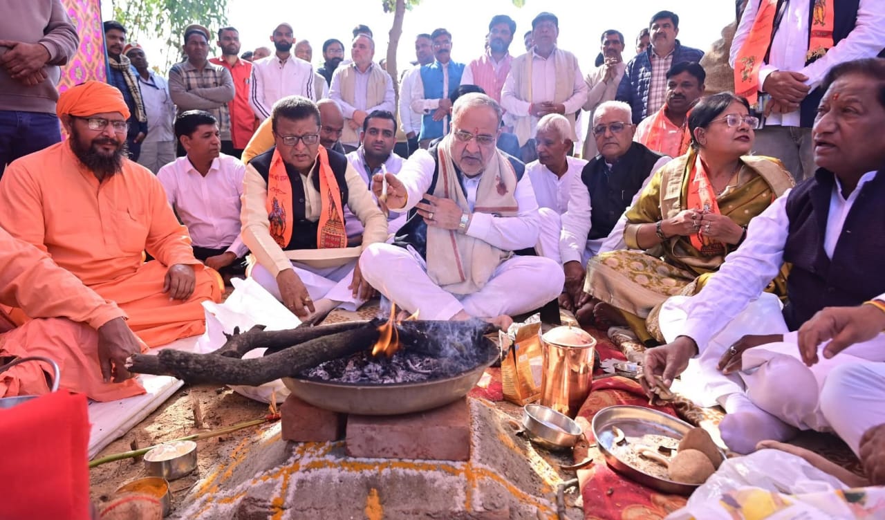 विश्रनोई धर्मशाला का हुआ शिलान्यास, पर्यावरण के महत्व पर चर्चा