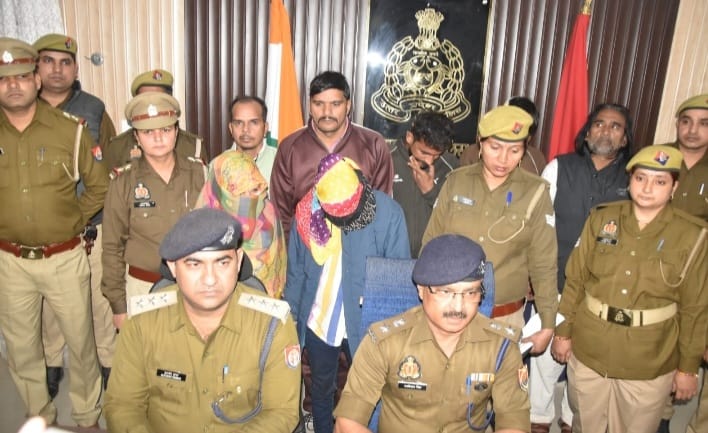 महिला अपहरण गिरोह का किया पर्दाफाश : पांच पुरुष और दो महिला अभियुक्त गिरफ्तार, अपहृत युवक सकुशल बरामद