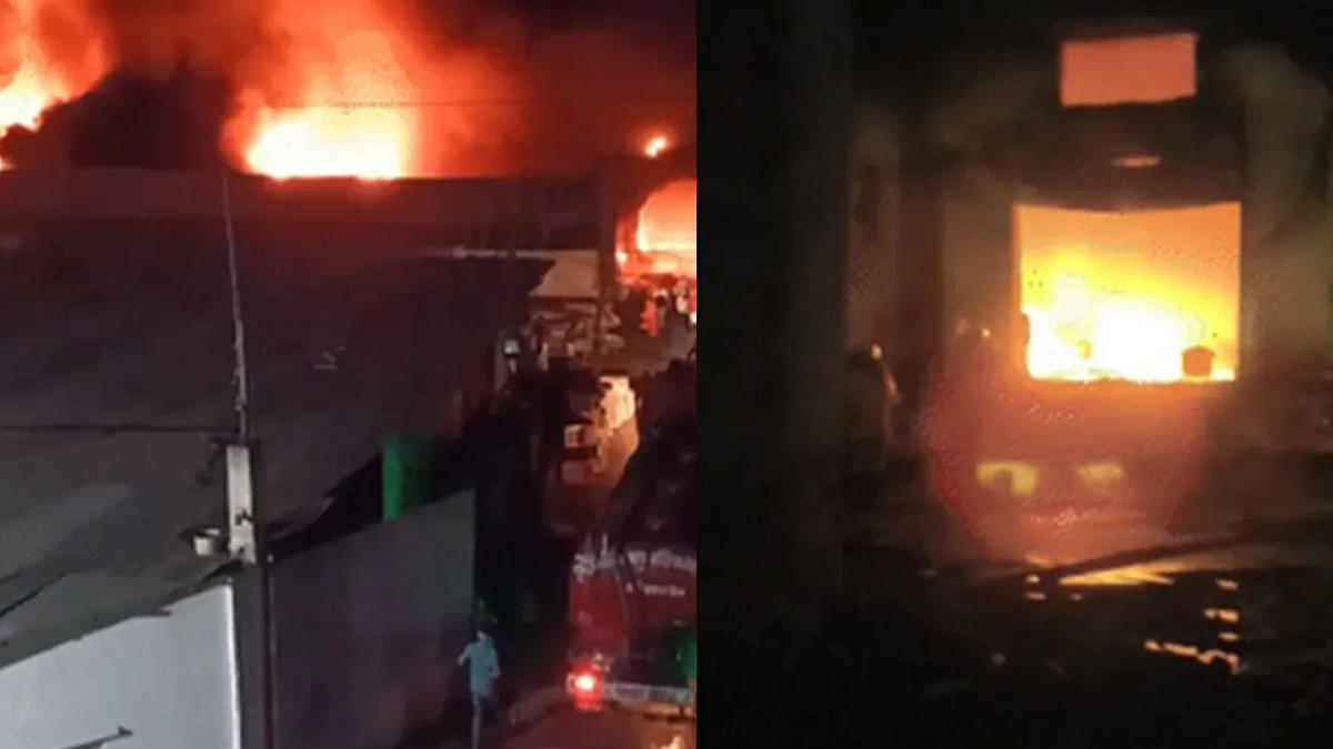 इंदौर के गोदाम में आग: मुख्यमंत्री यादव ने मृतकों के परिजन को चार-चार लाख रुपए के मुआवजे की घोषणा की