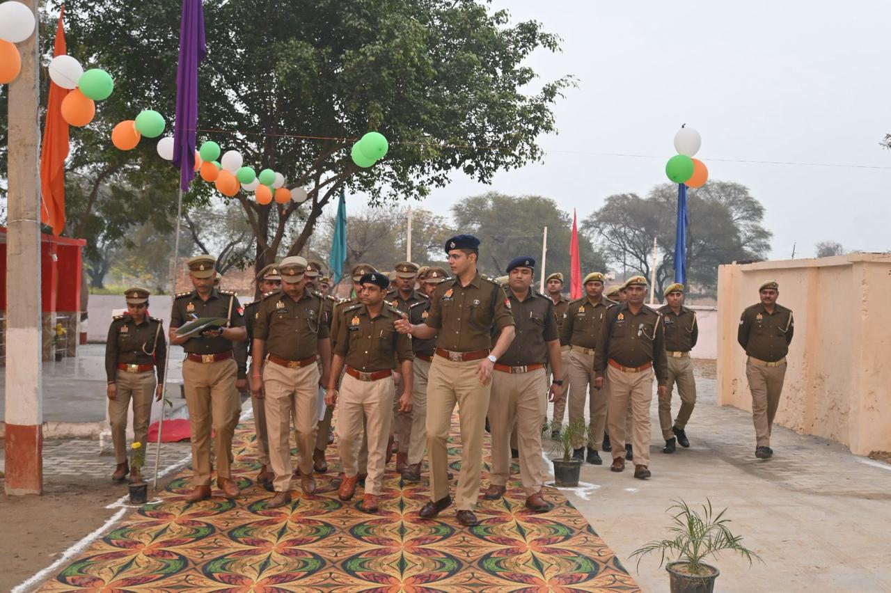 मटसेना थाने का वार्षिक निरीक्षण, जनसुनवाई केंद्र और मंदिर का लोकार्पण