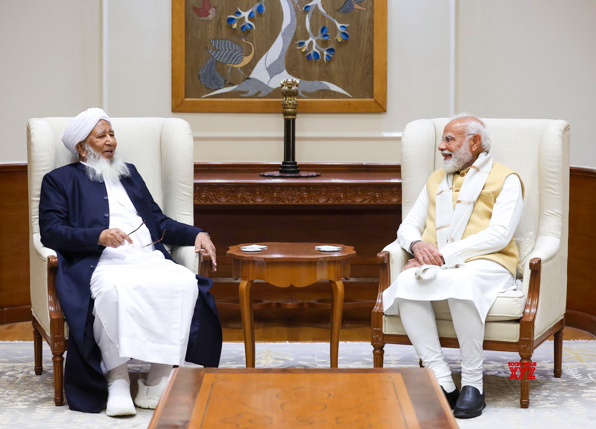 प्रधानमंत्री मोदी ने भारत के ग्रैंड मुफ्ती से बातचीत की