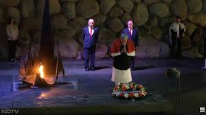 इजराइल : प्रधानमंत्री मोदी याद वशेम स्मारक गए, होलोकॉस्ट पीड़ितों को दी श्रद्धांजलि