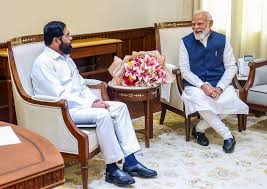 महाराष्ट्र के उपमुख्यमंत्री एकनाथ शिंदे ने प्रधानमंत्री मोदी से मुलाकात की