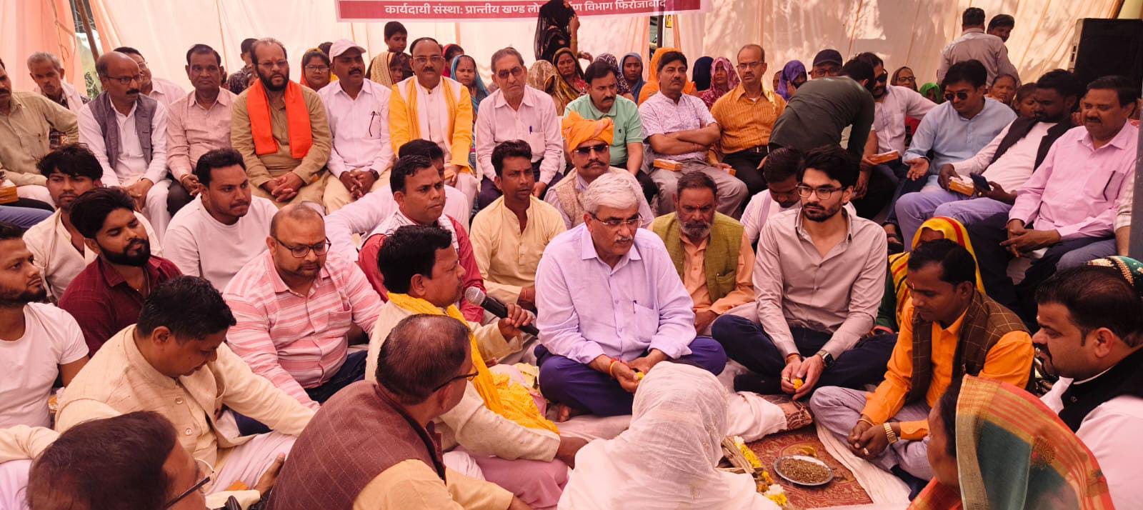 फिरोजाबाद में 12.66 करोड़ की सड़क का भूमि पूजन