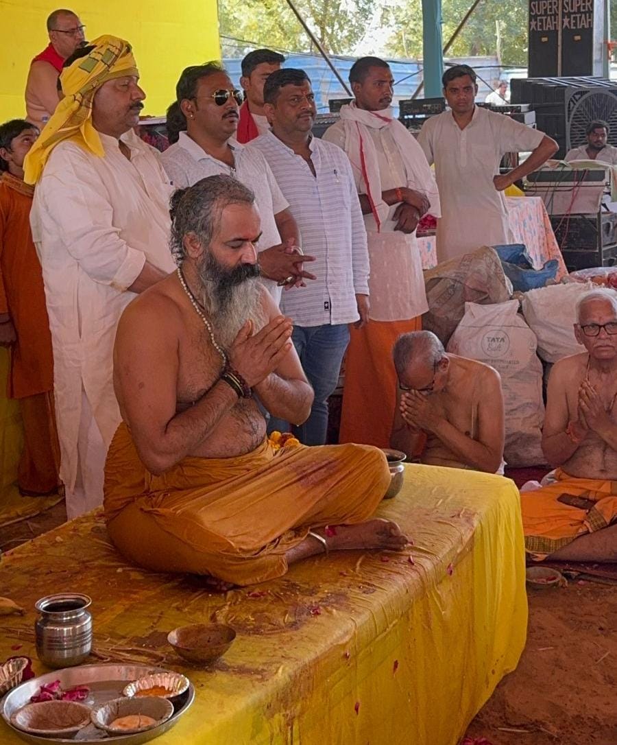 विश्व कल्याण आत्मक 1108 कुण्डीय मृत्युंजय मां पीतांबरा महायज्ञ आयोजन का हुआ शंखनाद 