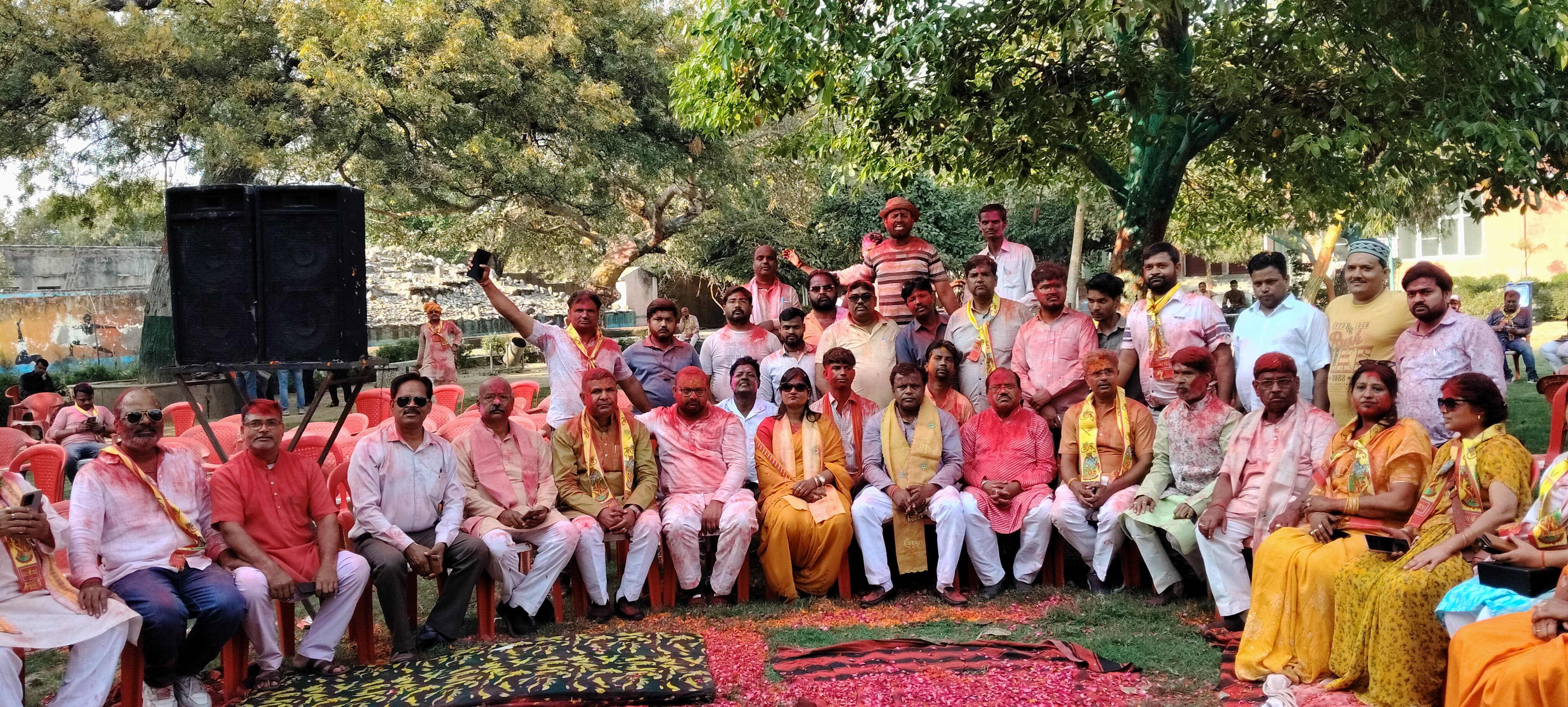 गांधी पार्क में हुआ भाजपा का होली मिलन समारोह आयोजित 