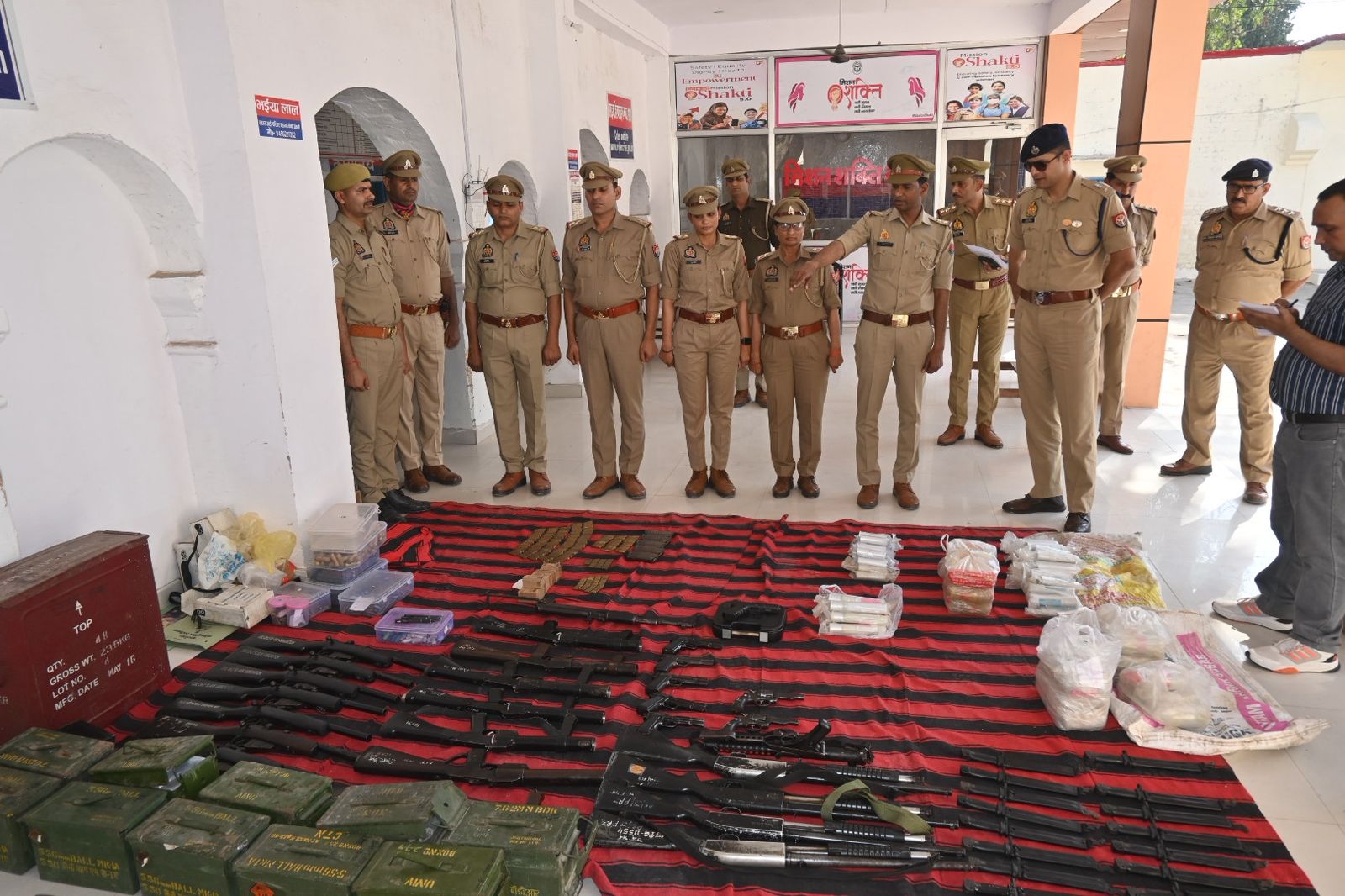 एसएसपी ने किया थाना जसराना का वार्षिक निरीक्षण 