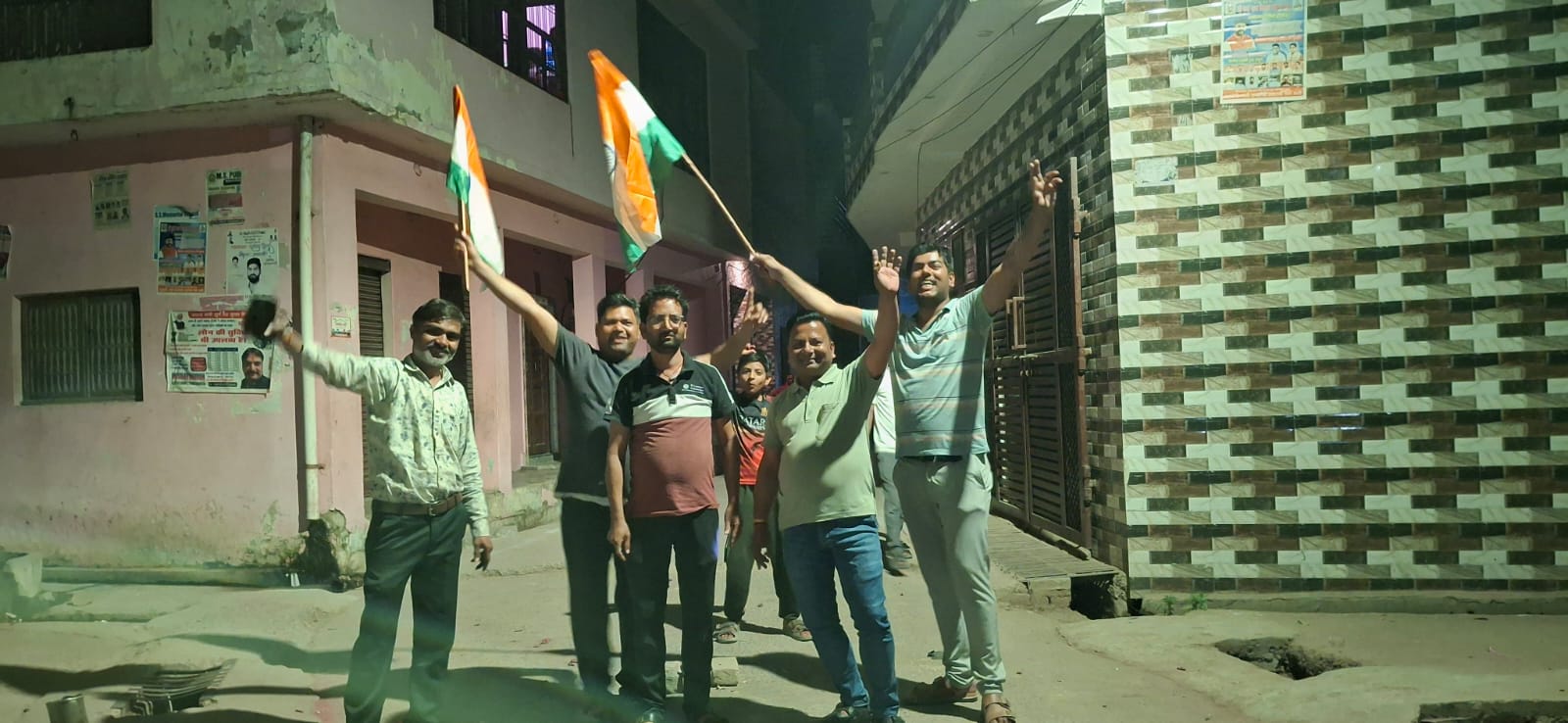 इंडिया टीम की जीत पर मनाया जश्न