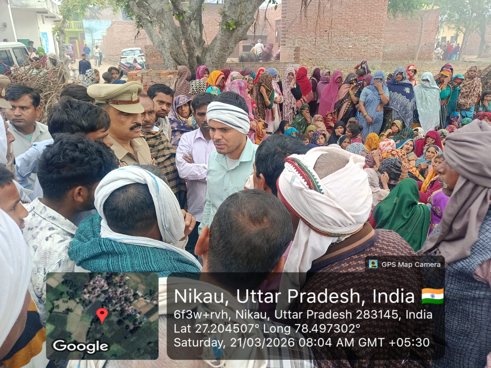 पुलिस कर्मी का शव आते ही गांव में मचा कोहराम