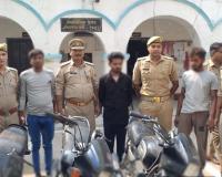 चोरी के बाद हरकत में आई पुलिस, तीन बाइक बरामद कर खुद की पीठ थपथपाई