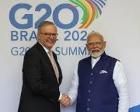 प्रधानमंत्री मोदी ने जोहानिसबर्ग में ऑस्ट्रेलिया के प्रधानमंत्री एंथनी अल्बनीज से मुलाकात की