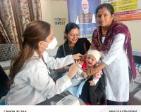 मुजफ्फरनगर: जिला चिकित्सा अधिकारी सुनील तेवतिया  के निर्देशन में लगा विशेष टीकाकरण शिविर