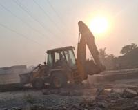 एमडीए का बुलडोज़र चला 05 बीघा में अवैध प्लॉटिंग ध्वस्त