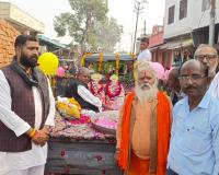 मंदिर में की गई राधा कृष्ण की मूर्ति की प्राण प्रतिष्ठा 