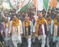 सरदार पटेल की 150वीं जयंती पर सिरसागंज में निकाली गई विशाल जन एकता पदयात्रा 