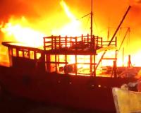 ओडिशा : पारादीप बंदरगाह पर मालवाहक जहाज में लगी आग