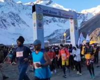 उत्तराखंड : चौदह हजार फुट की उंचाई पर आदि कैलाश में अल्ट्रा रन मैराथन का आयोजन