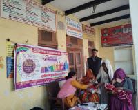स्वास्थ्य विभाग ने रूदायन में किया बच्चों का टीकाकरण