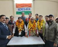 नॉर्थ सेंट्रल रेलवे एम्प्लॉयीज़ संघ के पदाधिकारियों का टूंडला में भव्य स्वागत, निकाली सम्मान रैली 