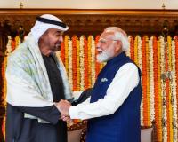 मोदी ने यूएई के राष्ट्रपति की मेजबानी की, 200 अरब अमेरिकी डॉलर के व्यापार लक्ष्य पर चर्चा