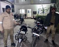 मोडिफाइड वाहनों के खिलाफ पुलिस शख्त, 2 बाइक सीज