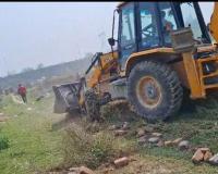 मुरादाबाद विकास प्राधिकरण की बड़ी कार्रवाई अवैध प्लाटिंग ध्वस्तीकरण 