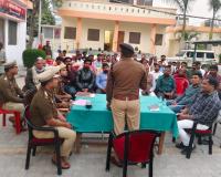 भोजपुर थाना परिसर में आगामी पर्व को लेकर डीजे संचालकों के साथ शान्ति समिति की बैठक आयोजित