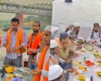 वाराणसी में गंगा नदी में नाव पर बैठकर बिरयानी खाने के आरोप में 14 लोग गिरफ्तार