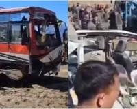 जम्मू में यात्री बस की एसयूवी से टक्कर, दो लोगों की मौत