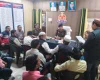 आगामी होली-ईद के पवन पर्व को लेकर थाना टूंडला में पीस कमेटी की बैठक हुई आयोजित 