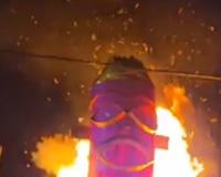 25 फीट ऊंचे कंस का डिजिटल दहन, लोगों ने लगाये जयकारे 