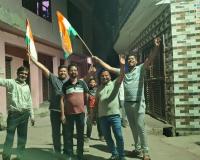 इंडिया टीम की जीत पर मनाया जश्न