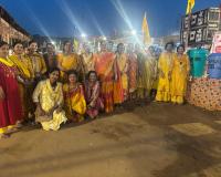 मृत्युंजय माँ पीताम्बरा महायज्ञ में महिला शक्ति ने की सेवा