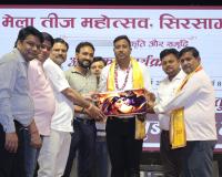 मेला तीज महोत्सव में जन सांस्कृतिक परिषद ने किया अश्वनी जैन का भव्य स्वागत