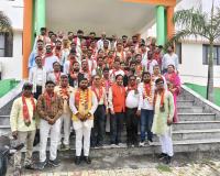 भाजपा के नवनियुक्त पदाधिकारियों और पार्षदों का भव्य स्वागत