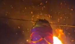 25 फीट ऊंचे कंस का डिजिटल दहन, लोगों ने लगाये जयकारे 