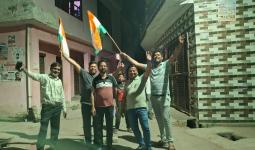 इंडिया टीम की जीत पर मनाया जश्न