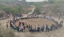 सिद्ध बाबा मंदिर पर एक दिवसीय मेले के दौरान हुआ कुश्ती का मुकाबला