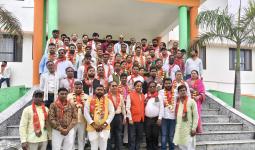 भाजपा के नवनियुक्त पदाधिकारियों और पार्षदों का भव्य स्वागत