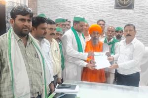 भारतीय किसान यूनियन ने बारह सूत्रीय सौंपा मांग पत्र