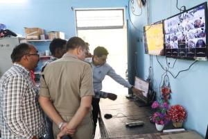 परीक्षा केंद्रों का किया निरीक्षण एवं दिए आवश्यक निर्देश